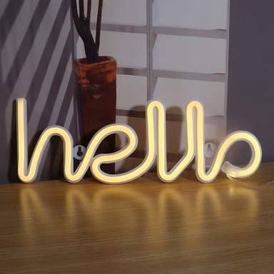 Night light Neon Sign — Hello