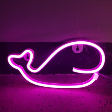 Night light Neon Sign — Whale